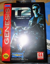 T2: Judgment Day CIB Complete (Sega Genesis, 1993) Box And Manual Terminator