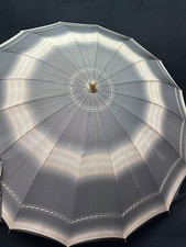 Siegel Rothschild Vintage Umbrella Gans Brothers Gray Metallic Lucite Duck Head