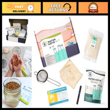 Water Kefir Starter Kit - Easy to Use, Natural  Non-GMO, Gluten-Free Culture, S