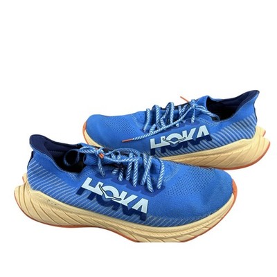 Mens Hoka One One Carbon X Shoes Size 13 Blue Running Athletic Cushioned