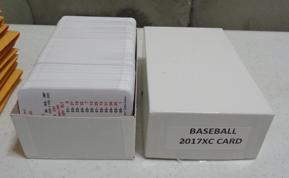 APBA Baseball 2017 Season Player Cards w/XBs & XCs -Complete Set -Copyright 2017 - Image 4 of 4