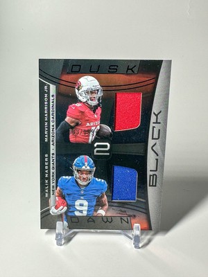 2024 Panini Black Dusk 2 Dawn Malik Nabers Marvin Harrison Jr RC /199