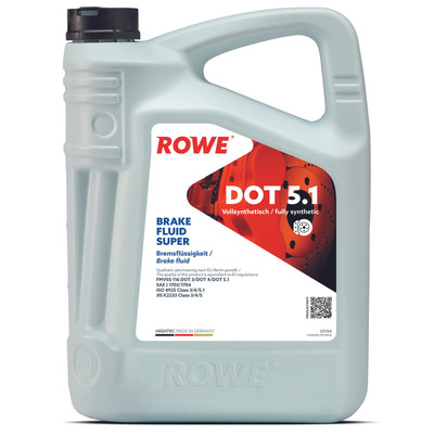 5L ROWE HIGHTEC BRAKE FLUID SUPER DOT 5.1 Bremsflüssigkeit niederviskos