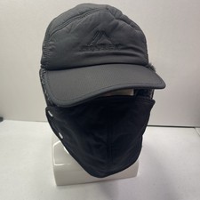 Winter 3 in 1 Thermal Fur Lined Trapper Hat with Ear Flap Full Face Warmer Cover