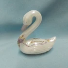 Fenton White Happy Anniversary Swan Figurine