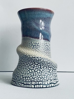 Victor Doffhues Jo Vic Pottery Lovel Handmade Vase Original Kunstwerk 16cm x 10cm