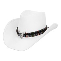 Cowboyhut Django Weiß Boland Westernhut Erwachsene Fasching Karneval Mottoparty
