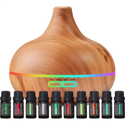 Ultimate Aromatherapy Diffuser & Essential Oil Set, Ultrasonic Top 10 Oils Moder