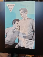  Very Rare Vintage Knitting Pattern by Bestway Features Roger Moore on Cover