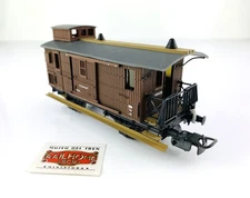 CS225 ELECTROTREN H0 - 2-AXLE VAN MZA SPECIAL BROWN PAINTED WITH BALCONY