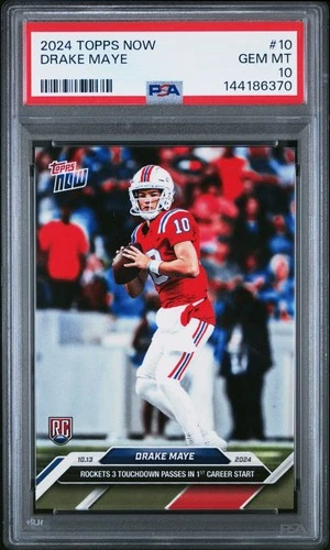 2024 TOPPS NOW #10 DRAKE MAYE ROOKIE RC PSA 10