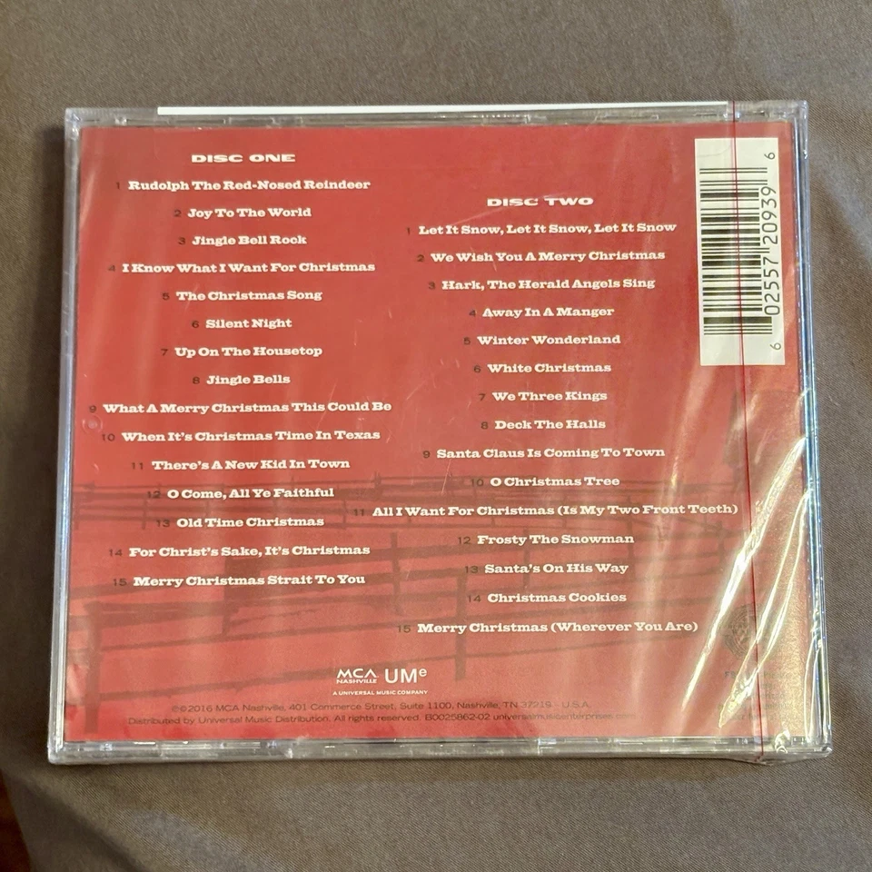 GEORGE STRAIT: Strait For The  Holidays 2016 2 Disc CD Set Walmart Exclusive NEW - Image 2 of 4