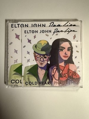 Dua Lipa & Elton John - Cold Heart Remix  CD & Signed Art Card