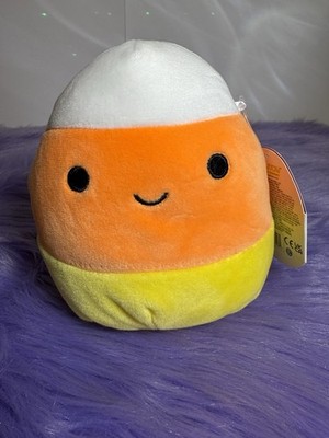 Squishmallows Cannon the Candy Corn 5'' Halloween Plush NWT Rare Claire s Ex 2018
