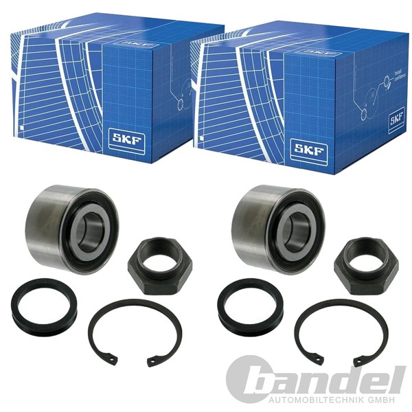 2X SKF RADLAGER-SATZ Hinten Passend FÜR CitroËN AX Saxo Peugeot 106 Links+Rechts-image