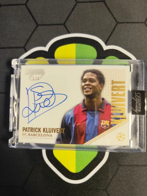 2022-23 Topps Dynasty UEFA Patrick Kluivert On-Card Auto GOLD 1/1 SEALED
