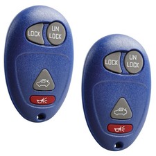 2 Key Fob Remote Replacement for 2001-2007 GM 10335588 L2C0007T Navy Blue