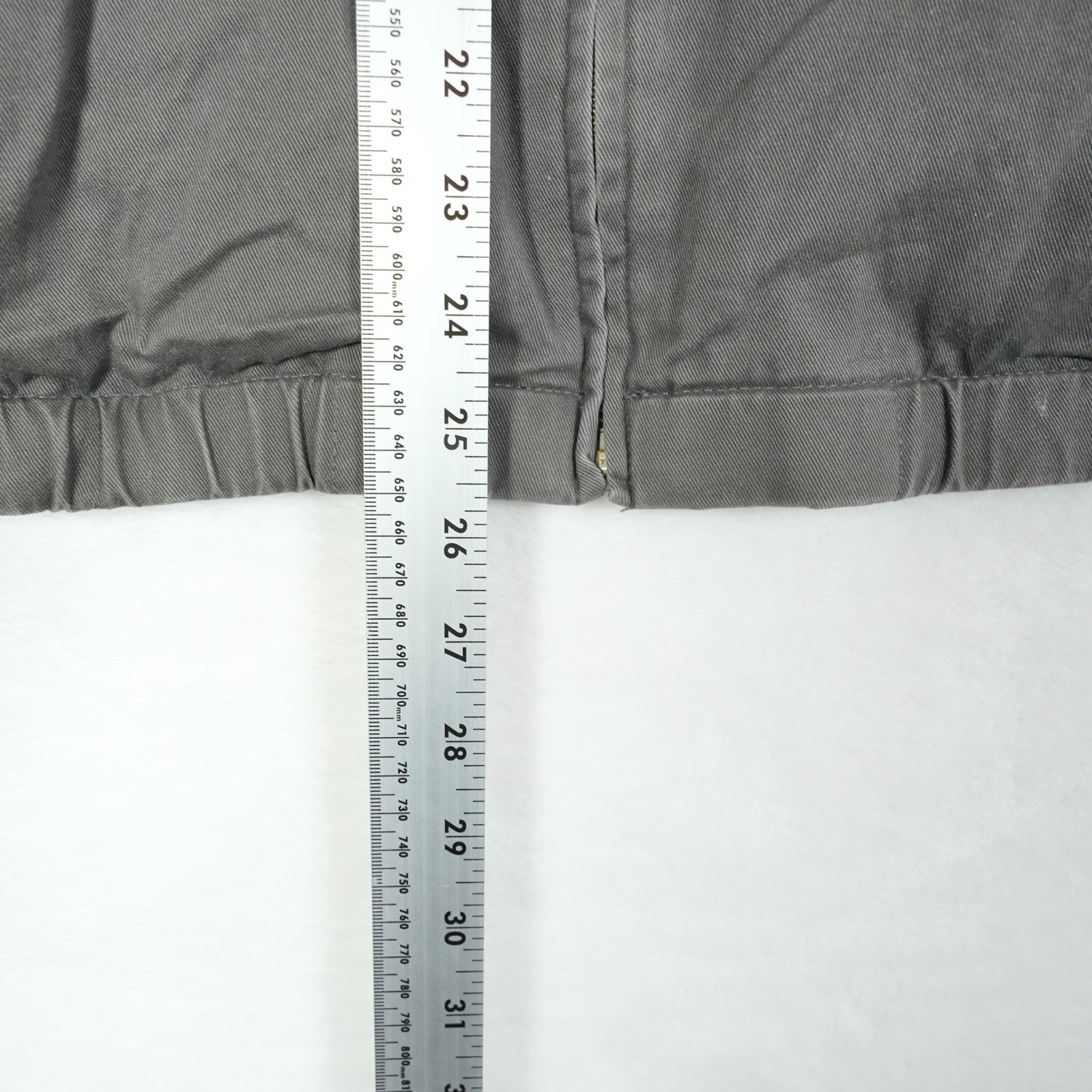 Polo Ralph Lauren Harrington Jacket Men's Grey Full Zip Jacket Cream Pony Size M