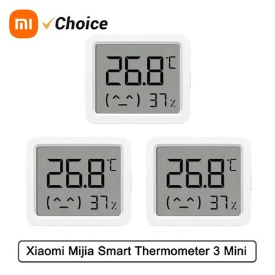 Xiaomi Mijia Smart Temperature Humidity Monitor 3 Bluetooth Clock Sensor