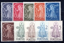 PORTUGAL 1950 748-757 ** POSTFRISCH JAHRGANG KOMPLETT TADELLOS (08295