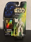 1997 Star Wars Power of the Force Snowtrooper Action Figure W/ Blaster Kenner
