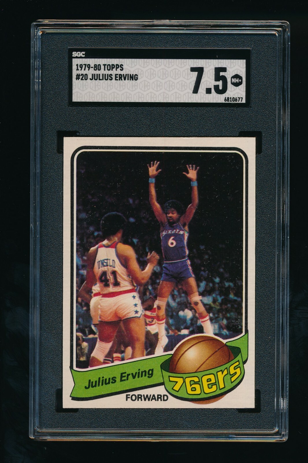 1979 Topps #20 Julius Erving SGC 7.5 NM+ Philadelphia 76ers HOF