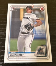 2020 Bowman Draft Zach McCambley 1st Bowman Paper 