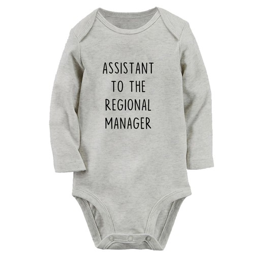 Assistant to the Assistant Regional Manager Funny Rompers Newborn Baby Bodysuits - Foto 3 di 9