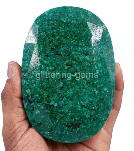 Massive 7000ct Emerald & Sapphire Oval Gems (2pcs) | Natural Color-Treated 5AIJ - Picture 6 of 10