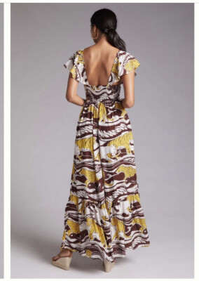 anthropologie ruffled maxi dress By Anthropologie Ruffled Maxi Dress