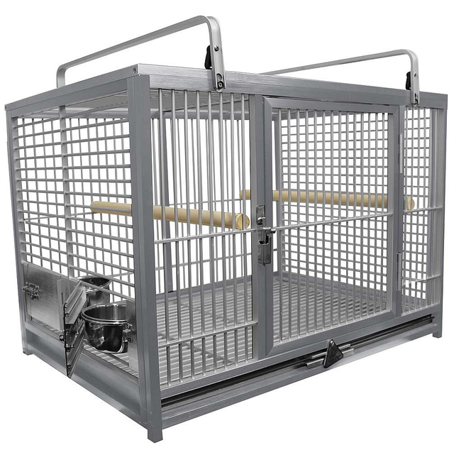 KINGS CAGES LARGE ALUMINIUM PARROT TRAVEL CAGE ATM 2029 bird toy toys