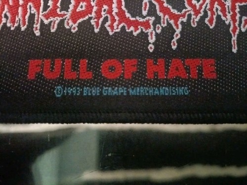 Cannibal Corpse 1993 Full Of Hate Tomb Of The .. New Vintage Patch Sadus Deicide - Imagen 2 de 3