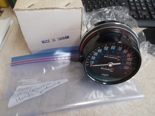 NOS Honda Speedometer 200 Km/H 200 Mph 1973-1978 CB550 CB750 - Picture 2 of 7