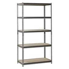Heavy Duty Steel Muscle Rack Adjustable Steel Storage Garage Unit 5 Shelves Home