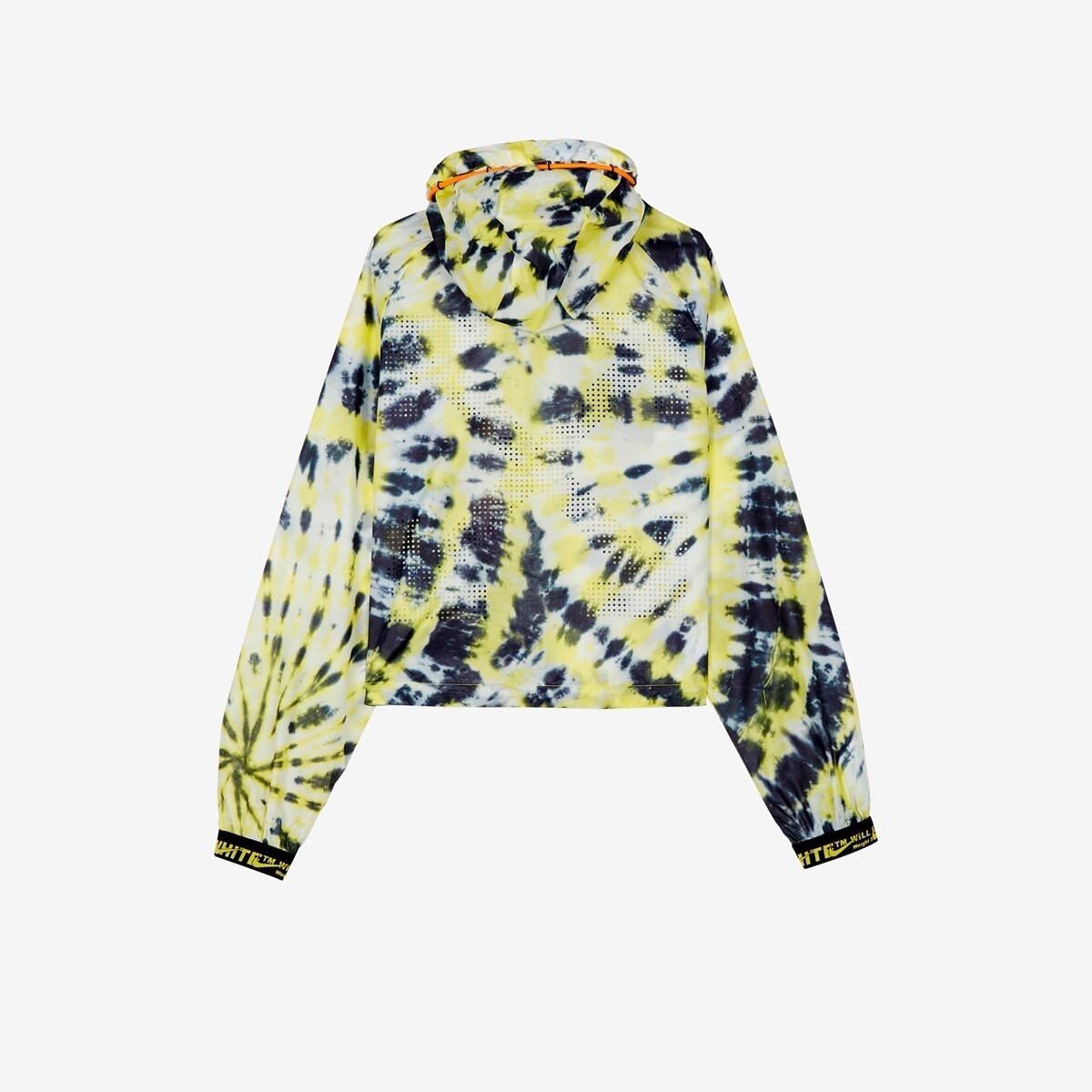 OFF WHITE X NIKE Giacca Nike x Off White Tie Dye taglia XXL bianca giallo fluorescente