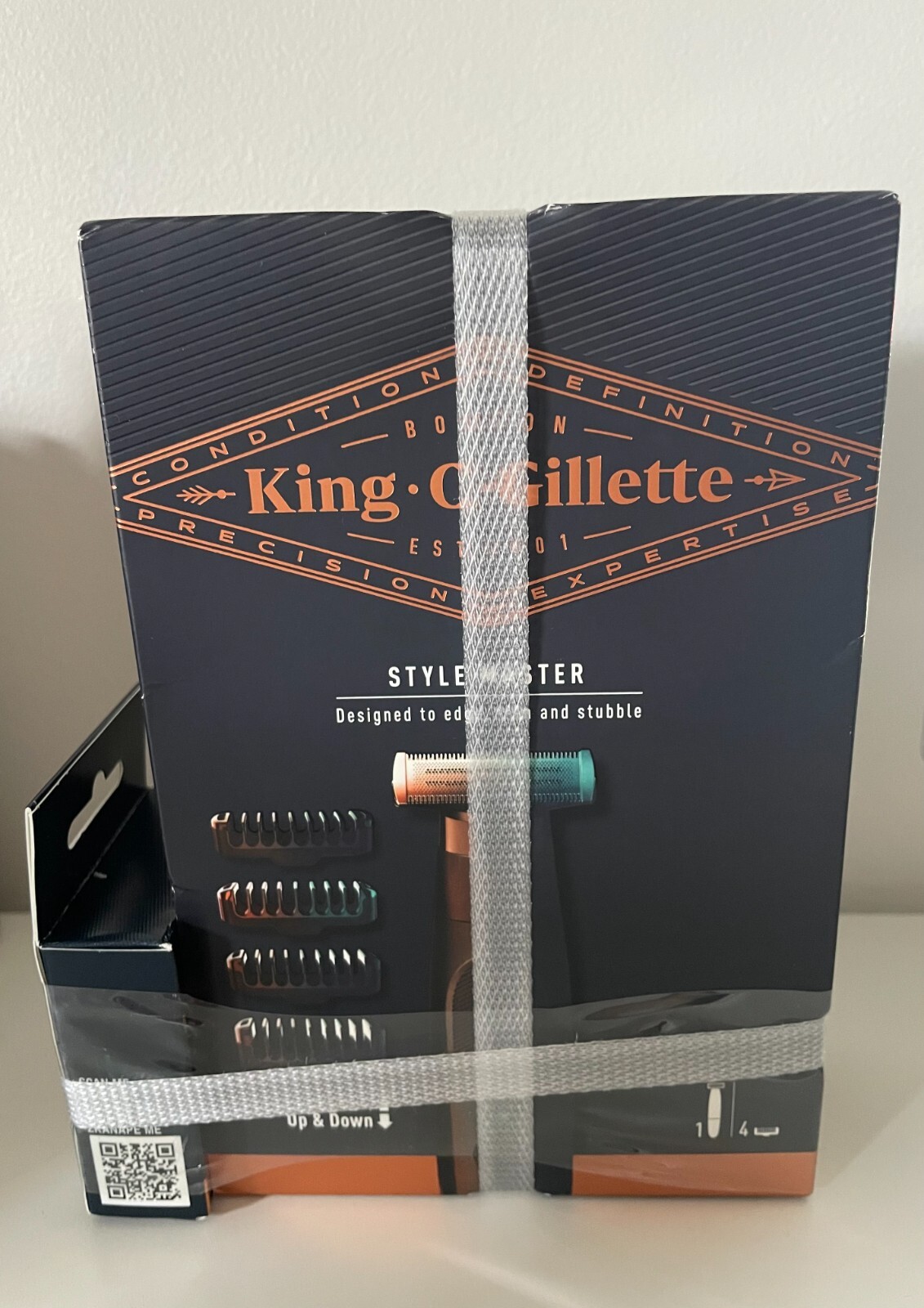 Tondeuse barbe sans fil King C. Gillette Style Master rasoir homme noir