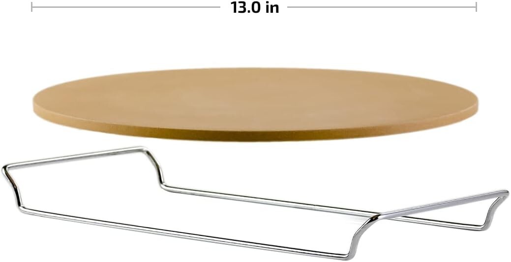 New Pizza Stone Round calzones Baking Rack Chef Oven Natural Large | eBay