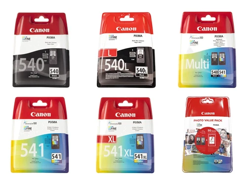 Canon PG540 / XL Black CL541 / XL Colour Ink Cartridges For PIXMA TS5150 Printer