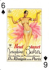 Josephine Baker – Single Swap Playing Card – Piatnik Cabaret Art