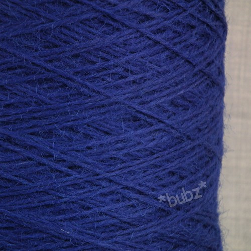 SOFT PURE SHETLAND WOOL 4 PLY YARN COBALT BLUE 400g CONE HAND MACHINE KNITTING - Picture 2 of 3