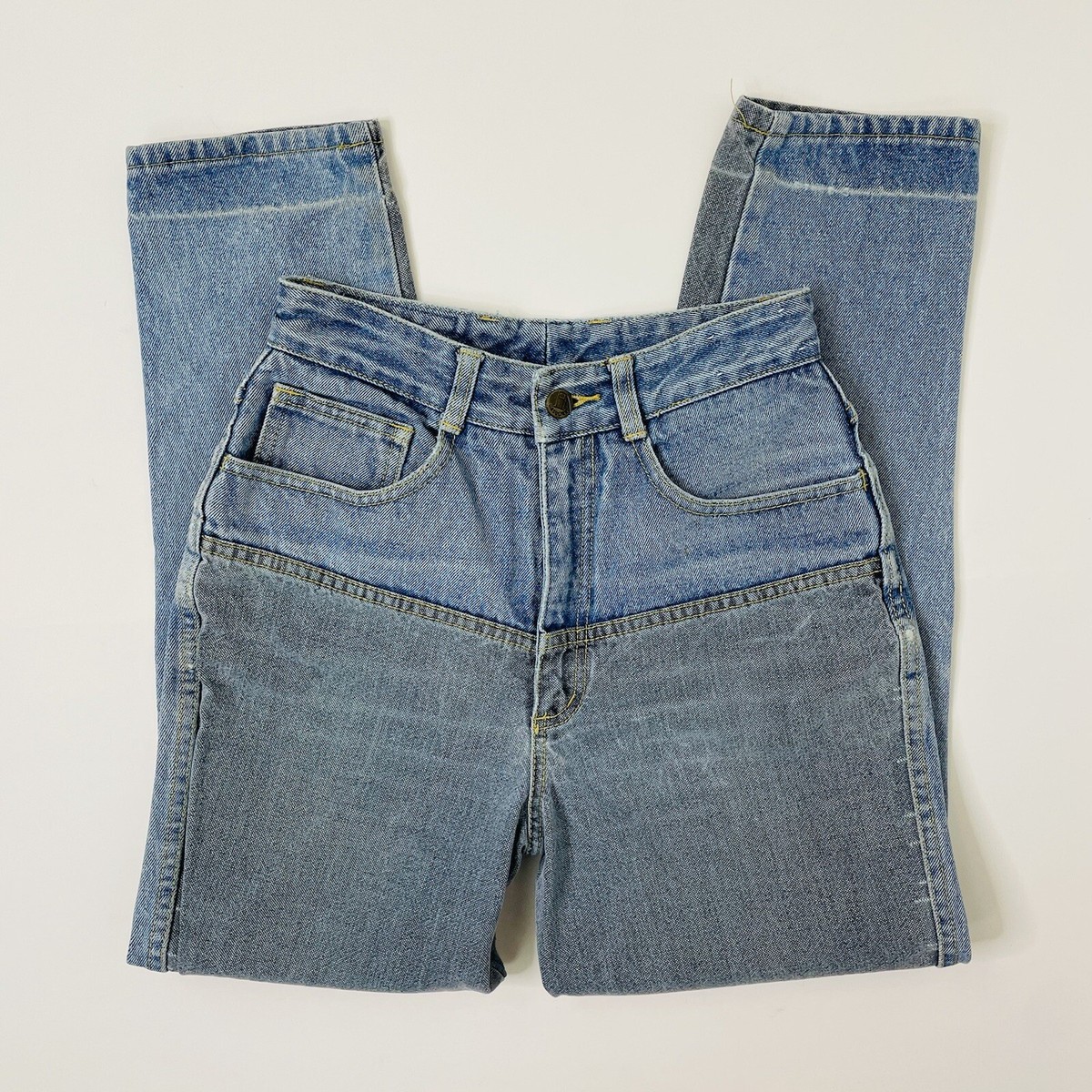 Vintage 80s Gasoline Western Two Tone High Rise Tapered Vintage 80s Gasoline Western Two Tone High Rise Tapered