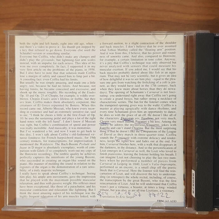 GEORGES SZIFFRA Piano Recital  VG+/VG+(CD) - Bild 2 von 4