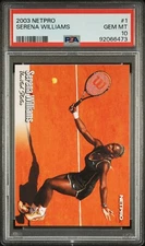 2003 NETPRO #1 SERENA WILLIAMS ROOKIE CARD FUTURE HOF PSA 10 GEM MINT