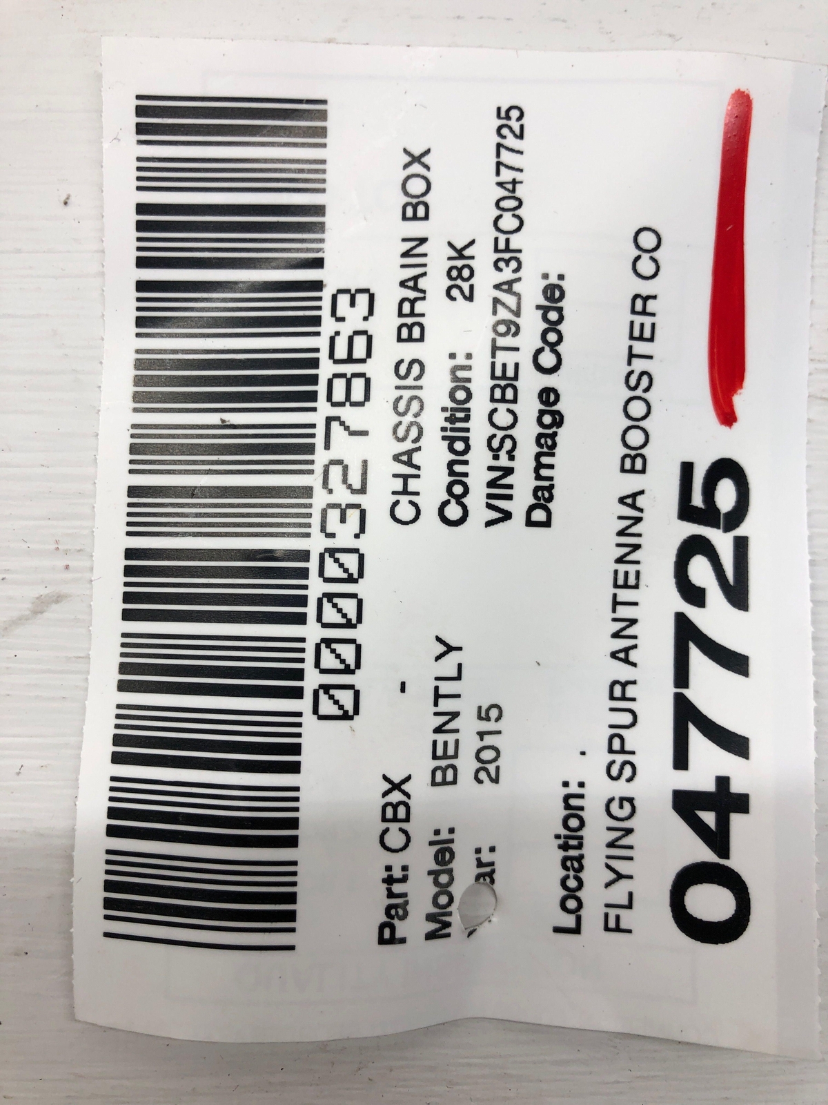 2013 - 2019 BENTLEY FLYING SPUR OEM ANTENNA AMPLIFIER CONTROL MODULE 3W5035225K