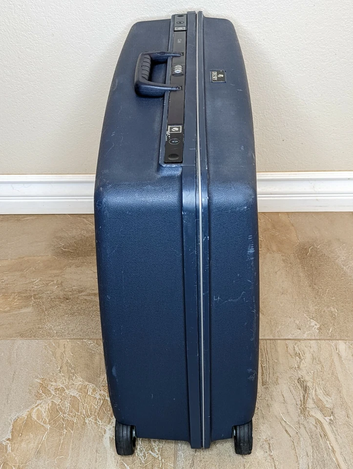 Maleta de equipaje con ruedas azul rígido Delsey Club de colección 26x20x9 Foto 4 de 4