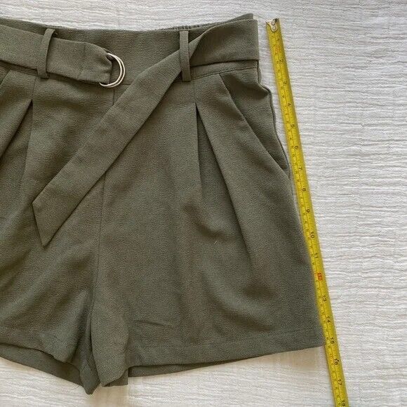 Abound Women's High Waist Shorts Green Built-in B… - image 7