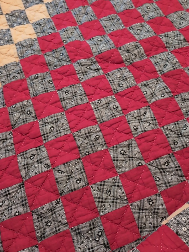 Antique American Patchwork Quilt Blocks Cotton Hand Sewn Filled eBay