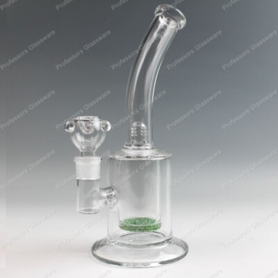 12'' UFO Inset Percolator Bong Thick High Quality Glass Pipe Multiple Colors Pipe