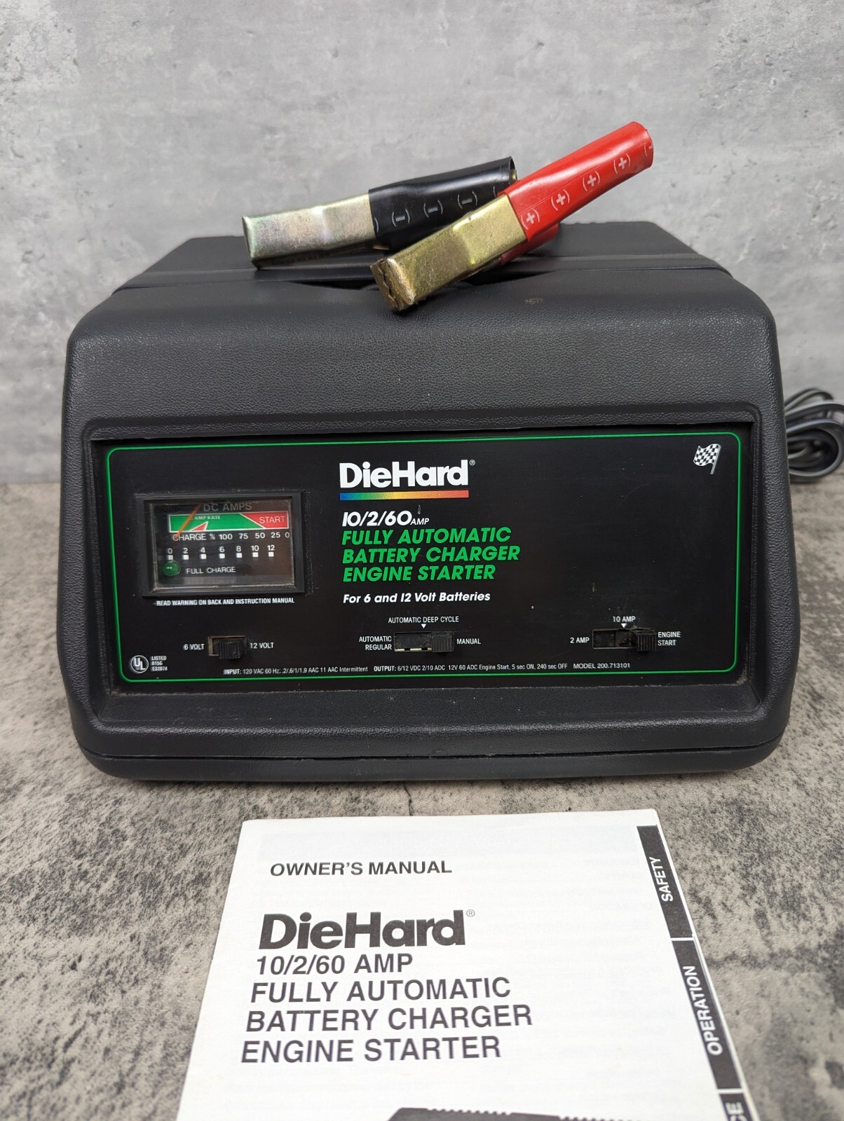 DieHard Fully Automatic Battery Charger Starter 12V & 6V 10/2/60 Amp