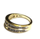 10k yellow gold .54ct I2 H diamond wedding anniversary ring band 3.7g 5.5 — photo 3